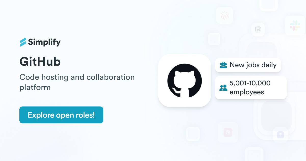 Jobs And Employment At GitHub Simplify Jobs Jobs and employment at github simplify jobs